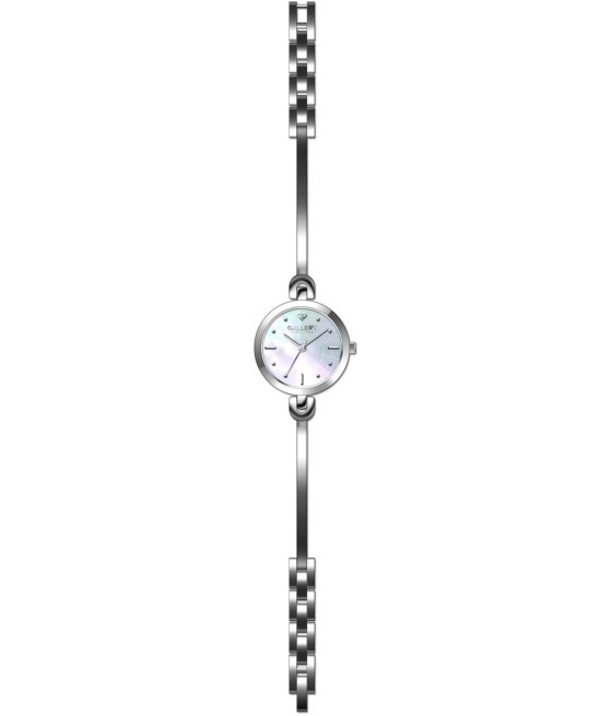 שעון נשים: שעון גלרי בנגל כסוף לוח לבן 17352-1