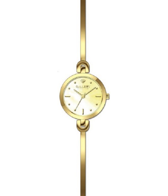 שעון נשים: גלרי בנגל ציפוי זהב לוח שמפניה 17352-29
