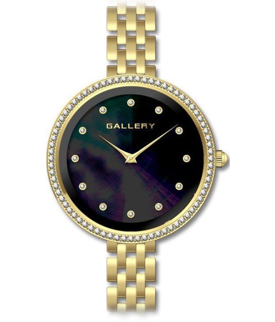 שעון גלרי נשים: GALLERY 17719-13

שעון ציפוי זהב משובץ אבנים עם לוח שחור