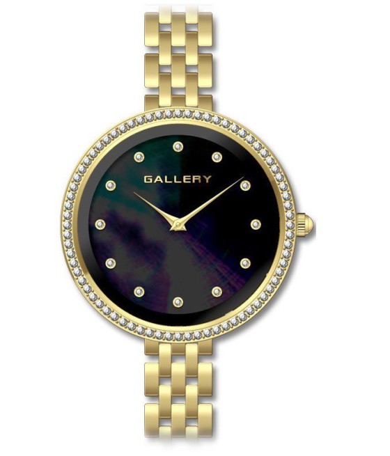 שעון גלרי נשים: GALLERY 17719-13

שעון ציפוי זהב משובץ אבנים עם לוח שחור