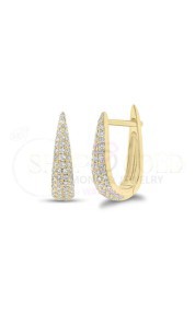 Gold Earrings With Diamonds