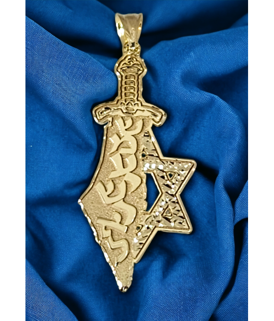 Israel Land pendant & Sword & a Star David