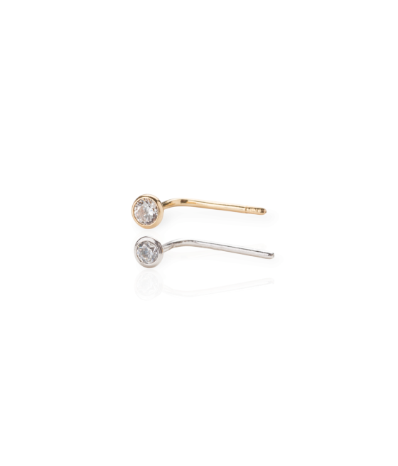 14K Gold Nose Ring 2 mm