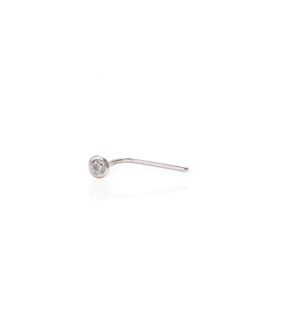 14K Gold Nose Ring 2 mm