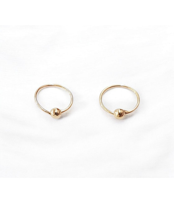 copy of 14K Gold Nose Ring with Zircon