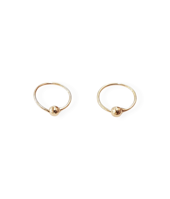 copy of 14K Gold Nose Ring with Zircon