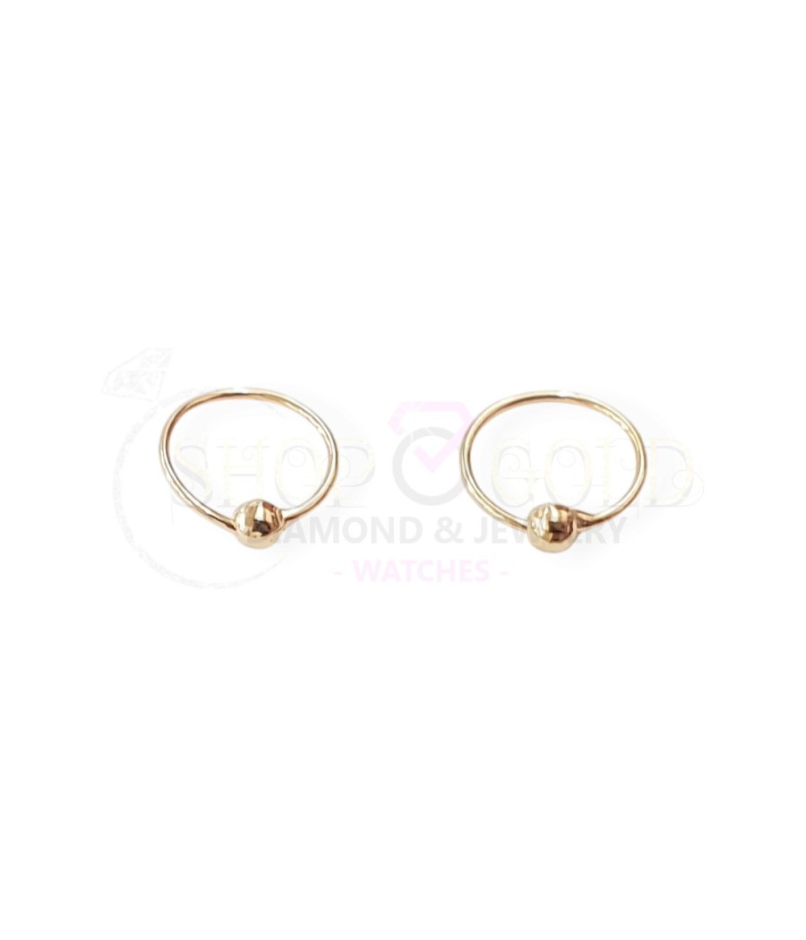 copy of 14K Gold Nose Ring with Zircon