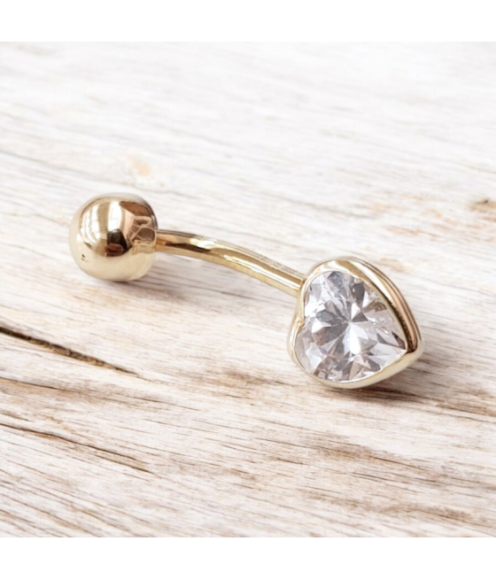 copy of 14K Gold Nose Ring with Zircon