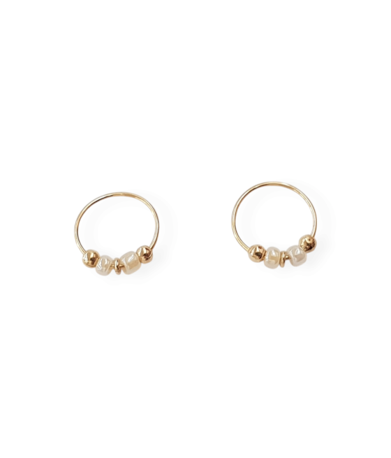 copy of 14K Gold Nose Ring with Zircon