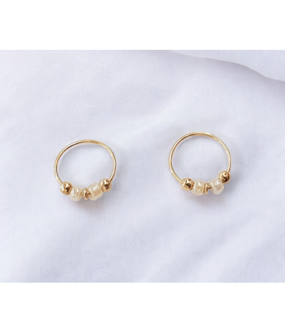 copy of 14K Gold Nose Ring with Zircon