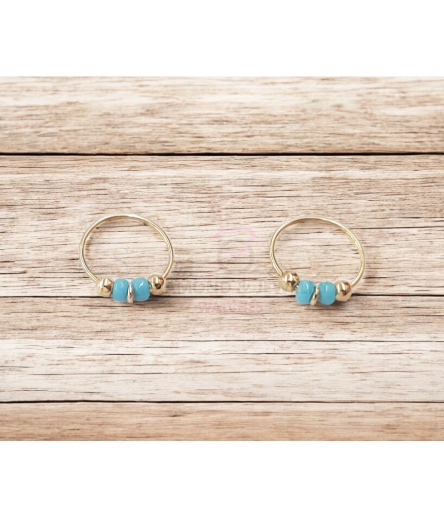 copy of 14K Gold Nose Ring with Zircon