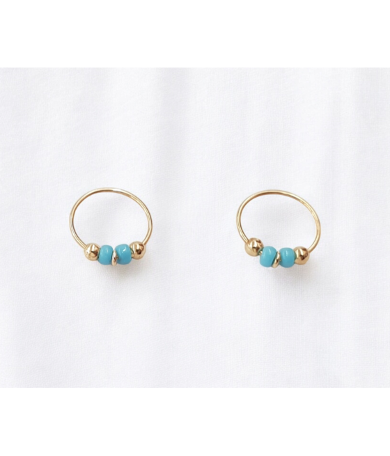 copy of 14K Gold Nose Ring with Zircon