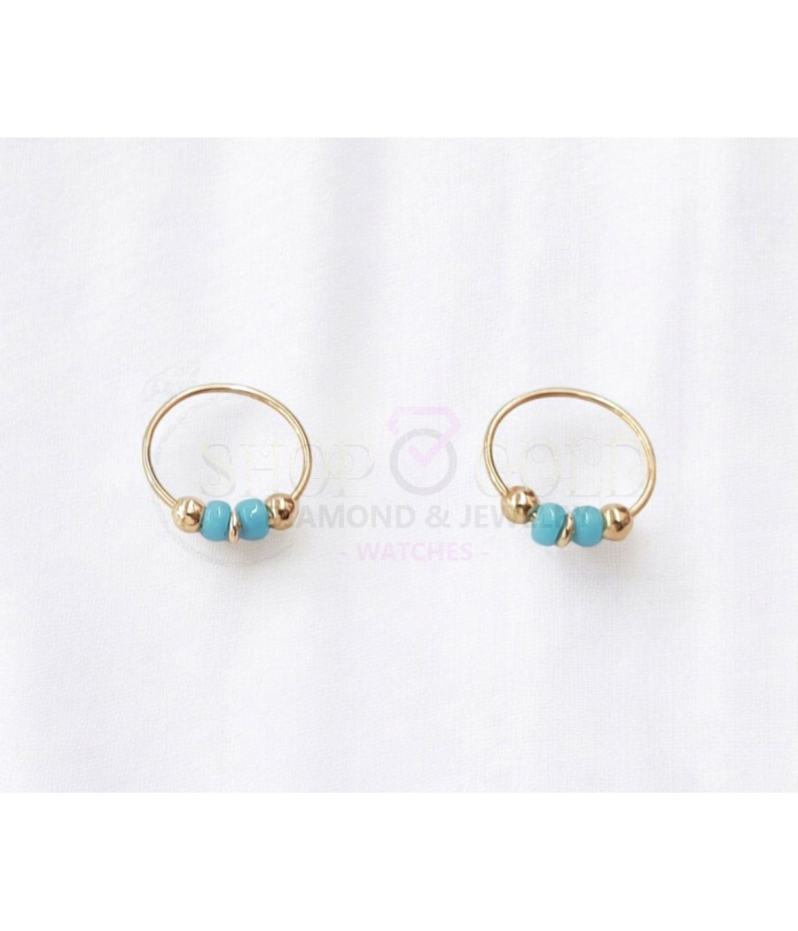 copy of 14K Gold Nose Ring with Zircon