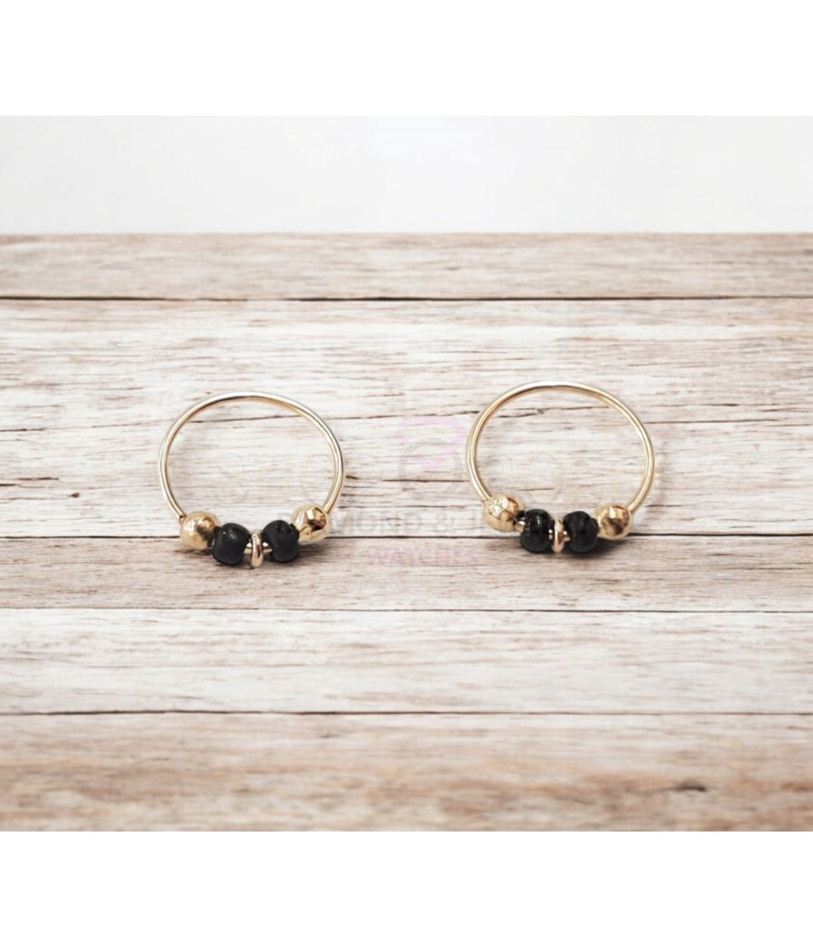 copy of 14K Gold Nose Ring with Zircon