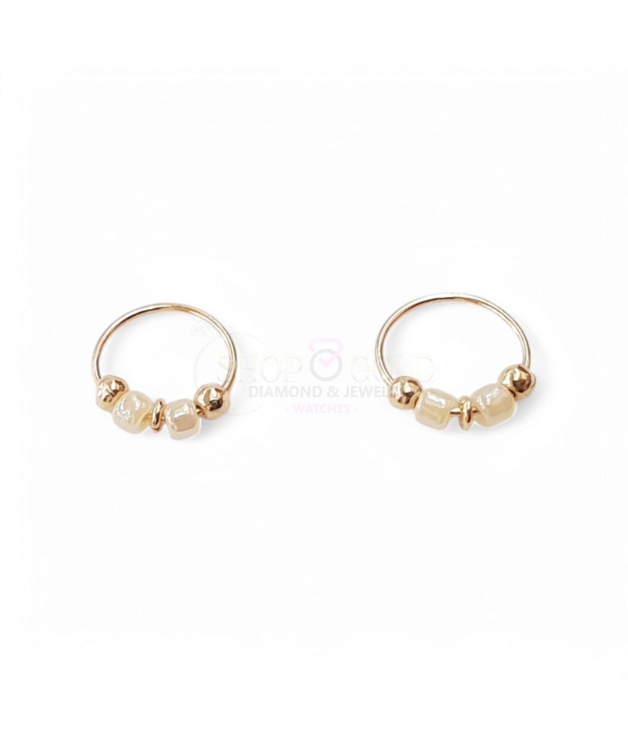 copy of 14K Gold Nose Ring with Zircon