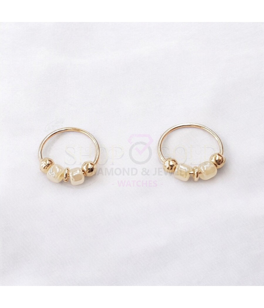 copy of 14K Gold Nose Ring with Zircon