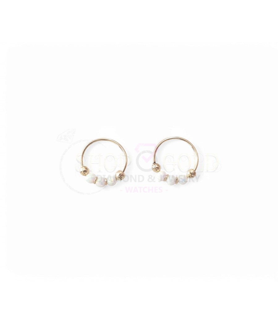 copy of 14K Gold Nose Ring with Zircon