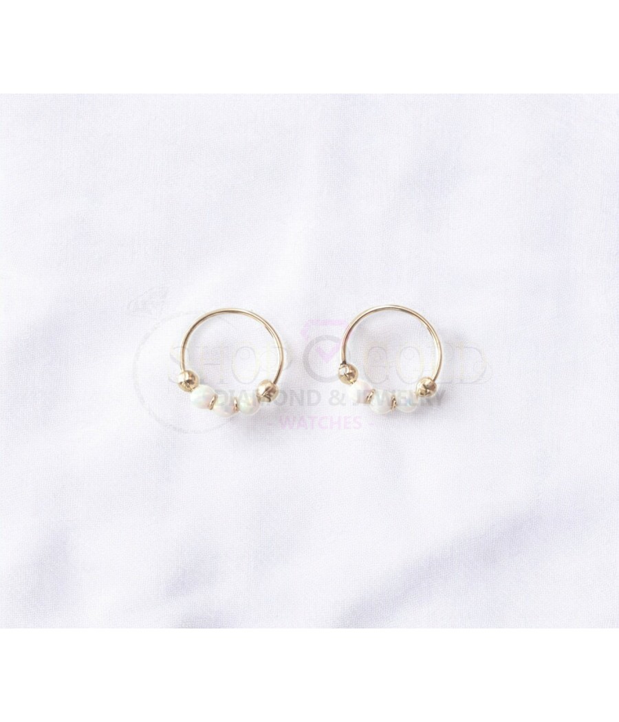 copy of 14K Gold Nose Ring with Zircon