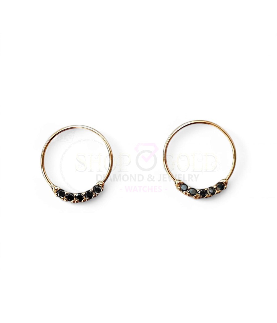 copy of خاتم أنف من الذهب عيار 14 قيراطًا مرصع بالزركون