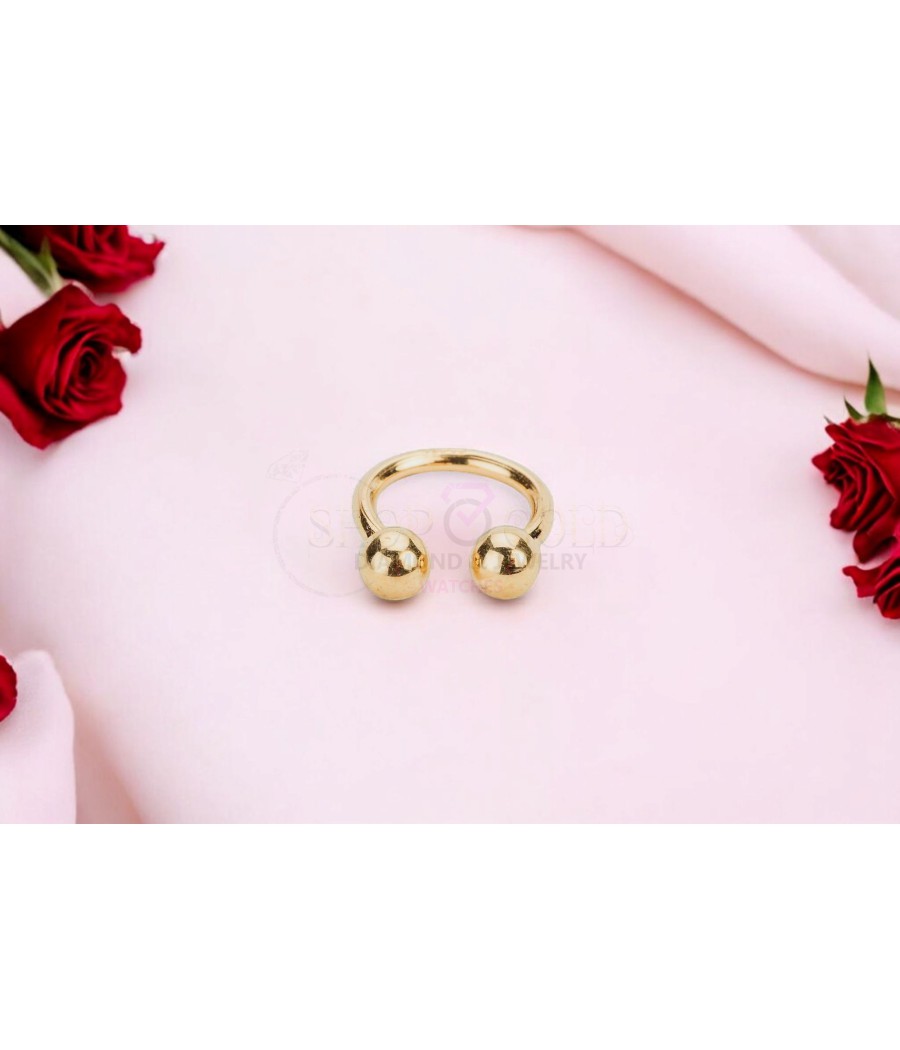 copy of 14K Gold Nose Ring with Zircon