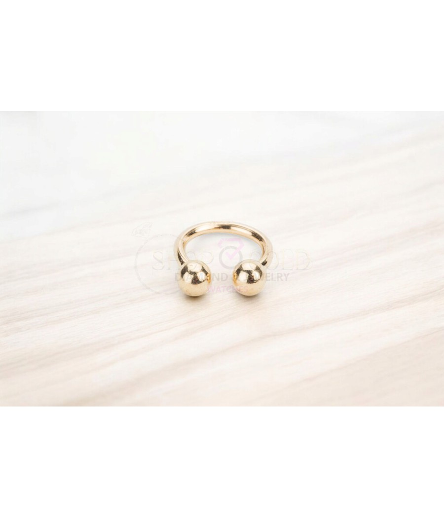 copy of 14K Gold Nose Ring with Zircon