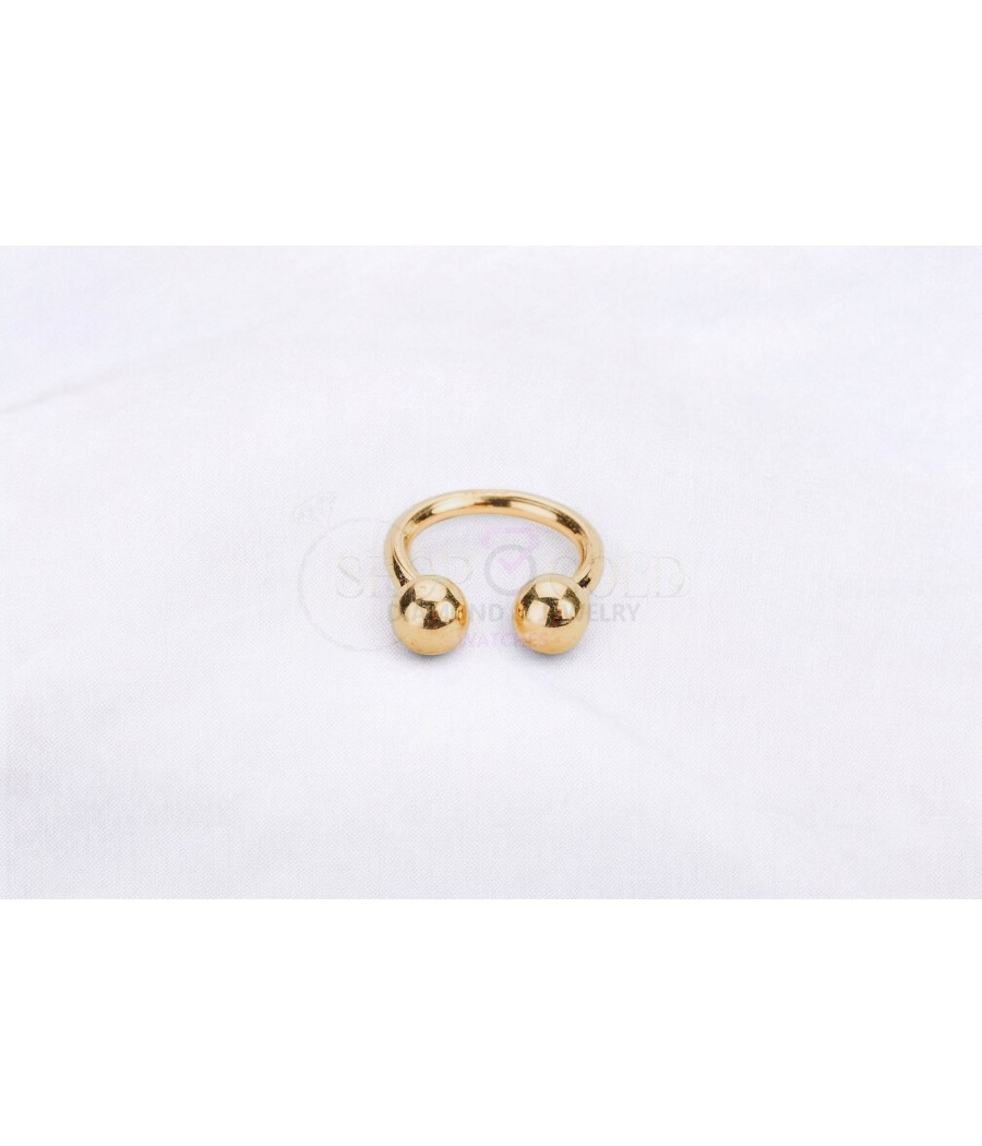 copy of 14K Gold Nose Ring with Zircon