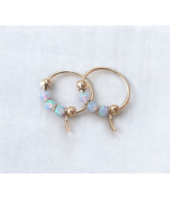 copy of 14K Gold Nose Ring with Zircon