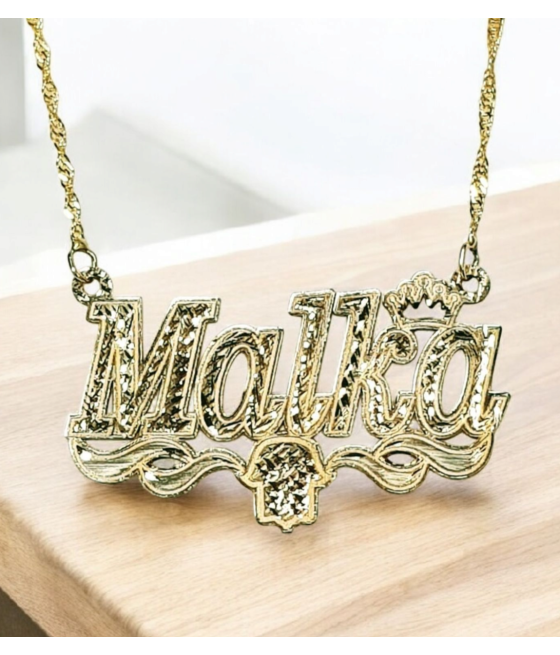 Malca name necklace or any other name, custom-designed and personalize