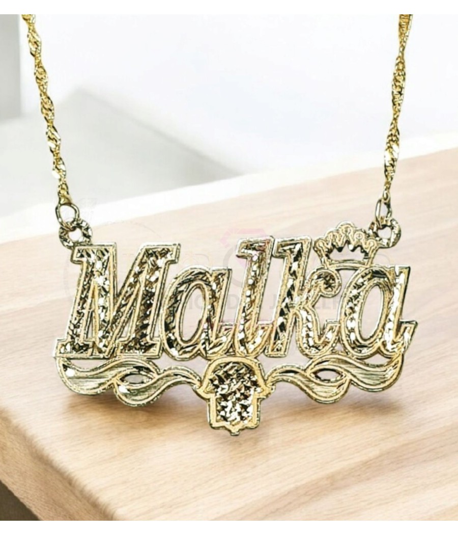 Malca name necklace or any other name, custom-designed and personalize