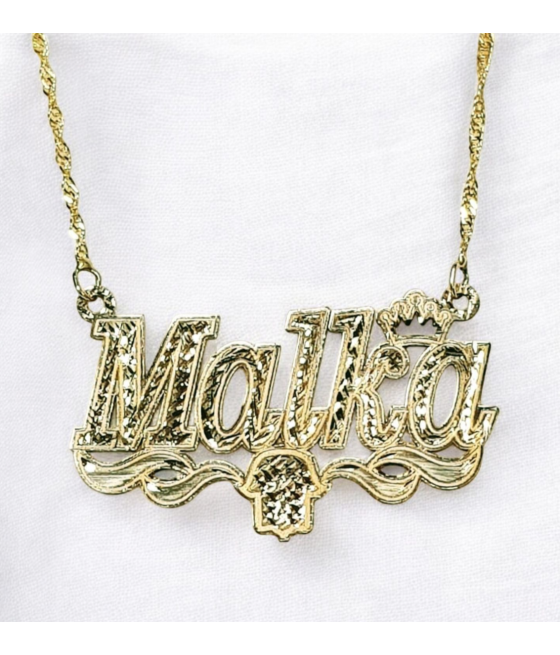 Malca name necklace or any other name, custom-designed and personalize