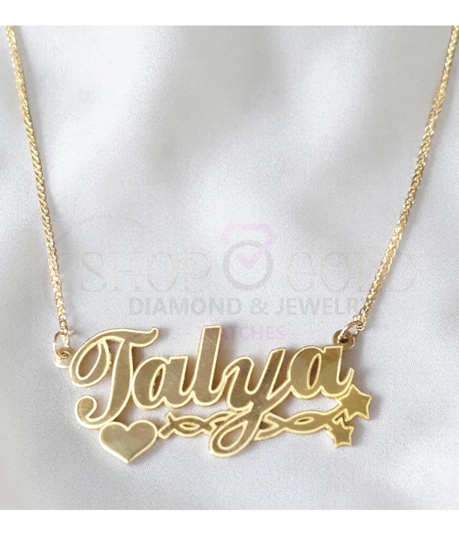 שרשרת שם מלכה Talya או כל שם אחר בעיצוב אישי ובהתאמה אישית