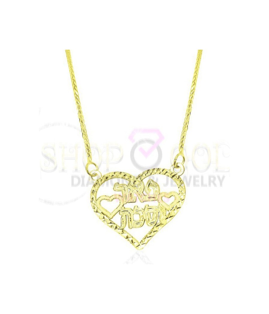 A heart pendant with a personal inscription