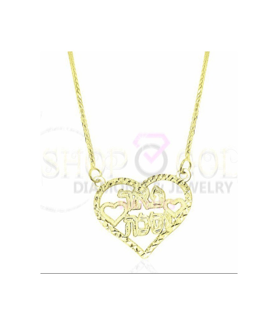 A heart pendant with a personal inscription