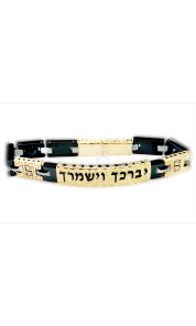 copy of Gold bracelet & blessing - diamond cut