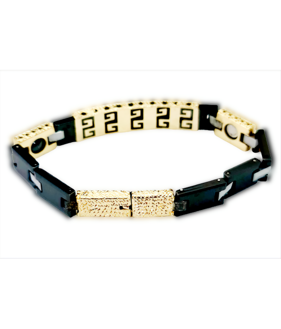 copy of Gold bracelet & blessing - diamond cut