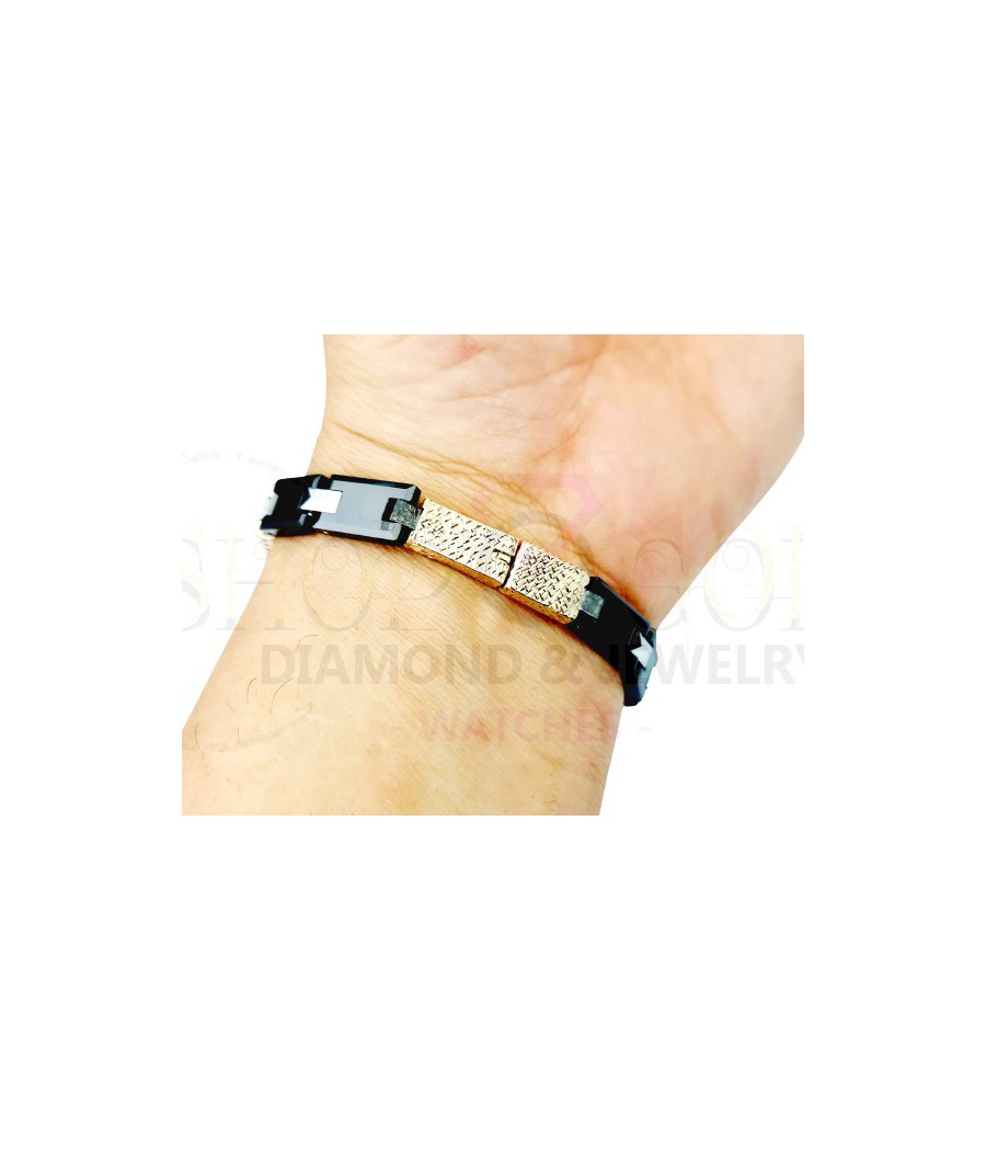 copy of Gold bracelet & blessing - diamond cut