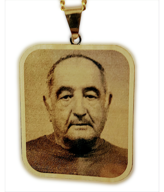 Rectangular photo engraving pendant