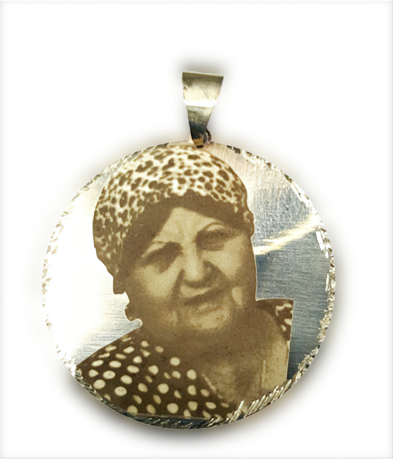 Rectangular photo engraving pendant