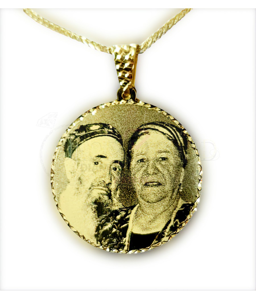 Rectangular photo engraving pendant