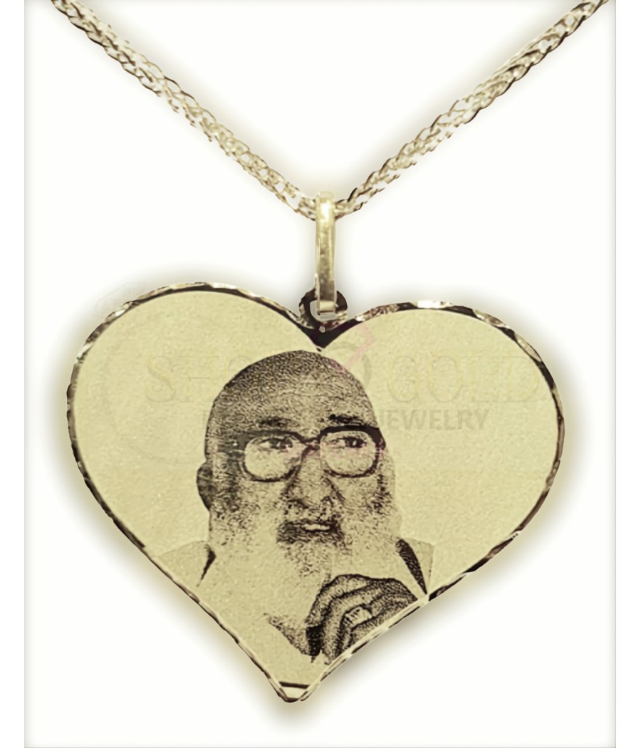 Rectangular photo engraving pendant