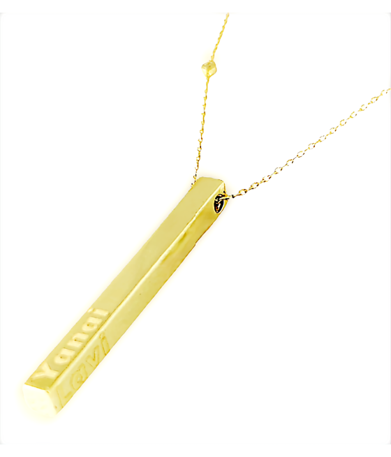 Rectangular pendant 4D for engraving