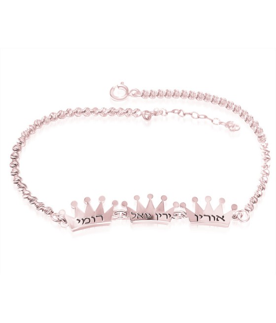 Ball bracelet & crowns and engraving