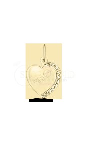 Heart pendant with name.