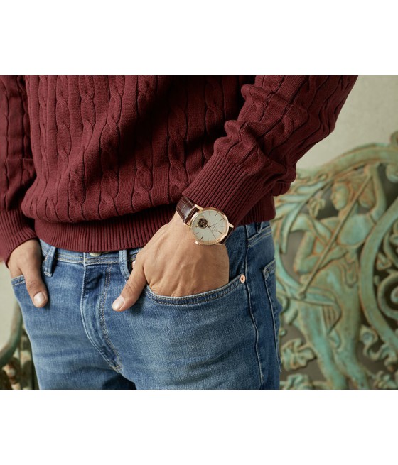 גנט GANT שעון יד איכותי במחיר זול הכי משתלם פלדה רוז גולד ציפוי זהב עור איכותי מציאה מבצע משלוח חינם חריטה מתנה אריזה מהודרת אופ